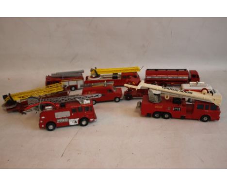 A COLLECTION OF VARIOUS DIECAST EMERGENCY VEHICLES, BY MATCHBOX, DINKY AND CORGI, to include Merryweather Marquis Fire Tender