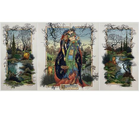 J C Graham Illingworth (British 1953-): 'What You See Is Not What You Get', silkscreen trilogy signed and variously numbered 