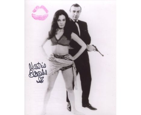 007 James Bond actress Martine Beswick signed and kissed From Russia With Love photo! She has actually kissed this making it 