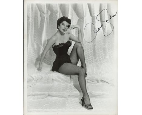 American Actress Ava Gardner Signed Vintage 10x8 inch Black and White Photo. Signed in black ink. Good condition. All autogra