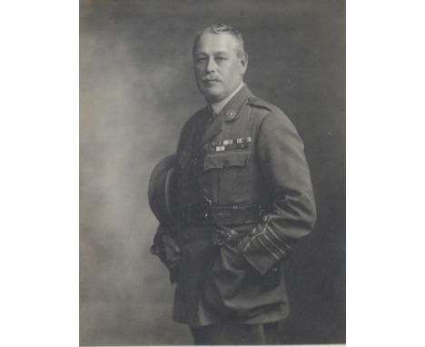 A photograph of No. 6 Platoon, "B" Company, 4th (CL) Battalion Leicestershire Home Guard, presented to J Reginald Corah Esq.,