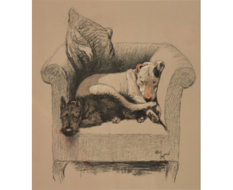 Cecil Aldin, Weight will Tell, unsigned, coloured print published by Eyre &amp; Spottiswoode Ltd, 61cm x 50cm, framed and gla