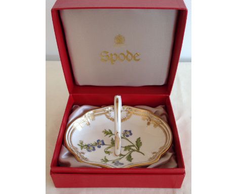 Spode lobelia design boxed bon bon dish.  