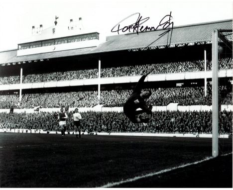 Pat Jennings signed 10x8 Tottenham Hotspur Black and White photo. Good condition. All autographs come with a Certificate of A