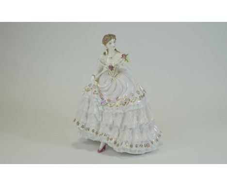 Royal Worcester Fine Bone China Numbered and Ltd Edition Figurine ' The Fairest Rose ' RW 4547, No 4,238 of 12,500. Designer 