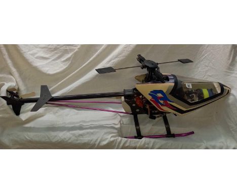 R.C POSSIBLY A KAVAN RANGER HELICOPTER WITH ENGINE, NO MAIN ROTOR BLADE, NOT KNOWN IF WORKING