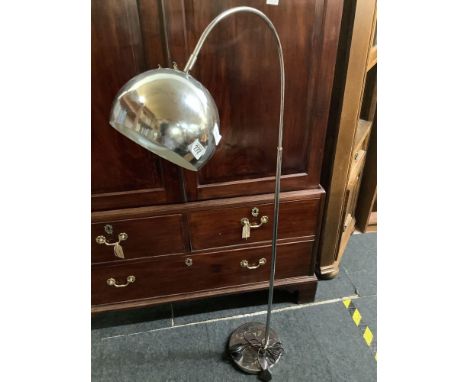 TALL CHROME ADJUSTABLE READING LAMP