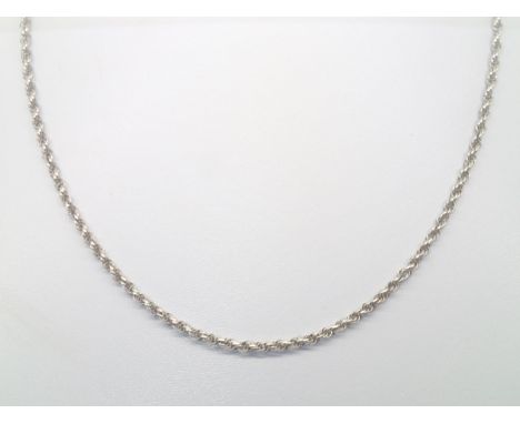 Silver fancy Prince of Wales chain L: 48 cm P&P group 1 (£16 for the first item and £1.50 for subsequent items) 