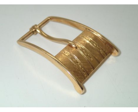 18ct gold belt buckle, 17.0gP&P group 1 (£16 for the first item and £1.50 for subsequent items) 