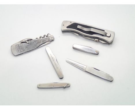 Box of six mixed penknives all knives with signs of use but good order overallP&P group 1 (£16 for the first item and £1.50 f