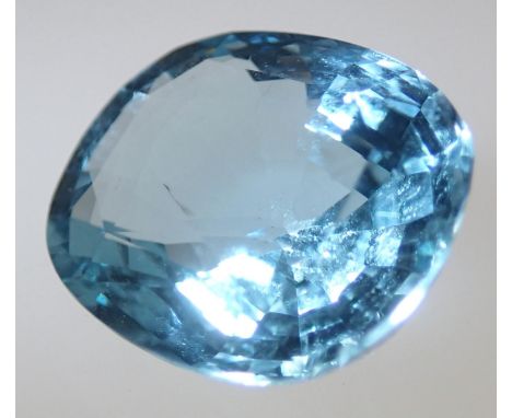 Loose gemstones: Large blue tourmaline, weighing 8.85cts, 15.5mm x 12.3mmPlease note gemstones listed have been tested with P
