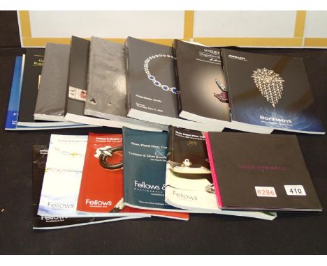 Mixed jewellery auction catalogues including Christies and Sothebys (17) 4 Sotheby Magnificent jewels 1990 & 1991, 5 fellows,