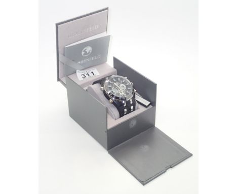 Globenfeld Jetmaster chronograph gents wristwatch boxed. Working at lottingP&P group 1 (£16 for the first item and £1.50 for 