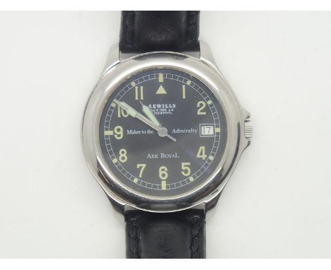 Sewills of Liverpool gents Ark Royal Automatic wristwatch with skeleton back and original box c1999P&P group 1 (£16 for the f