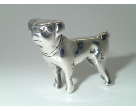 Sterling silver pug dog, 10.6gP&P group 1 (£16 for the first item and £1.50 for subsequent items) 