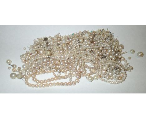 Loose gemstones: pearls, some still mounted in gold gross weight 138gPlease note gemstones listed have been tested with Presi