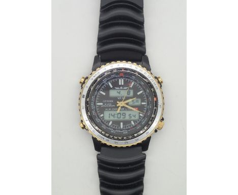 Citizen Promaster alarm chronograph divers wristwatch in working order and good conditionP&P group 1 (£16 for the first item 