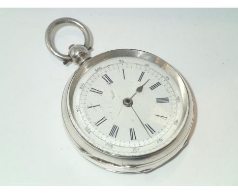 Large 935 silver key wind pocket watch. Working at lotting up.P&P group 1 (£16 for the first item and £1.50 for subsequent it