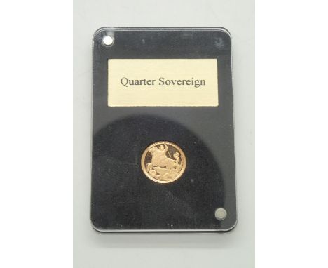 2017 quarter sovereign, limited edition with booklet and CoA, only 4999 producedP&P group 1 (£16 for the first item and £1.50