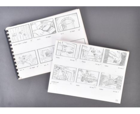 From The Estate Of Bob Baker - Wallace & Gromit: A Close Shave (1995) - Baker's personally owned and used full storyboard 'sc