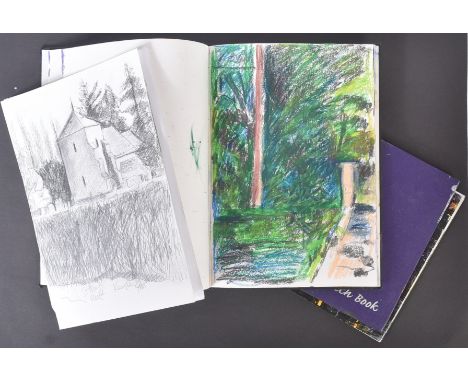 From The Estate Of Bob Baker - Artwork - two of Baker's personal sketch books, each containing a range of finished / unfinish