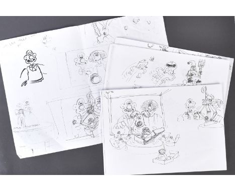 From The Estate Of Bob Baker - Wallace & Gromit The Curse Of The Were-Rabbit (2005) - a collection of assorted production use