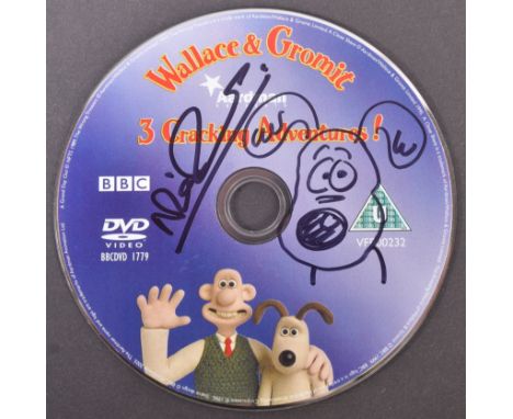 Wallace &amp; Gromit - 3 Cracking Adventures! - Nick Park (creator) - autographed DVD disc of the first three Wallace and Gro