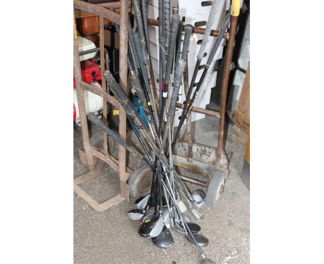 A SELECTION OF GOLF CLUBS TO INCLUDE DUNLOP' DONNAY. WILSON ETC