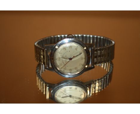 A MENS VINTAGE  WRISTWATCH BY P BUHRE AND GOLDSMITHS &amp; SILVERSMITHS COMPANY