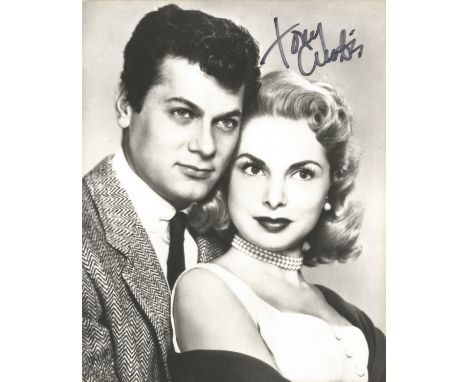 Tony Curtis signed 10x8 black and white photo.  American actor whose career spanned six decades, achieving the height of his 