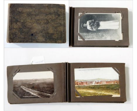 Album of postcards, mainly topographical including two Dancey Titanic post-sinking cards, topographical portrait and others 