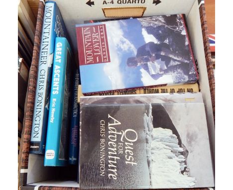 Quantity of books on mountaineering, including:-
Curran, Jim 
"K2 Triumph and Tragedy"
Krakauer, Jon
"Into Thin Air" 
Hillary