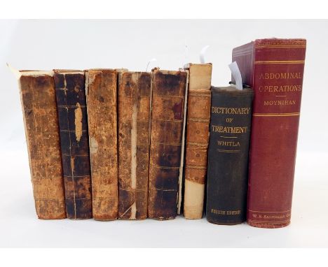 Bell, Benjamin 
"A System of Surgery", fifth edition, Edinburgh 1791, five vols., frontis portrait to vol. one, numerous engr
