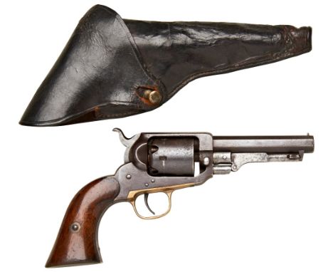 A FIVE SHOT .31 CAL PERCUSSION POCKET REVOLVER BY ELI WHITNEY OF NEW HAVEN&nbsp;of American Civil War era, the octagonal barr