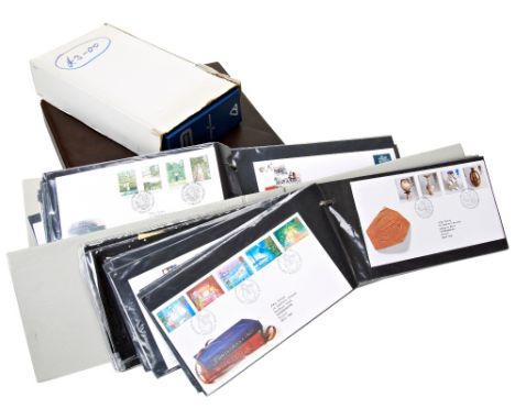 SEVEN 'ENVELOPE' SIZED ALBUMS CONTAINING A SELECTION OF BRITISH FIRST DAY COVERS&nbsp;dating from the 1970s and 80s and two R