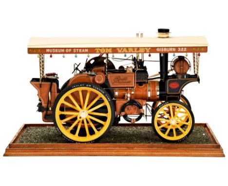 A WELL-FINISHED CASED PLASTIC MODEL KIT OF A TRACTION ENGINE 'TOM VARLEY' 30 cms long  PROVENANCE: The David Stainthorpe Coll