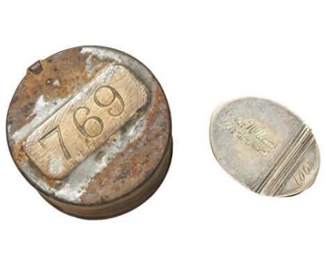 A SNUFF BOX IN THE FORM OF AN ELECTROTYPED HALF WALNUT WITH SILVER PLATED BRASS LID&nbsp;engraved Evan Williams Llantrisant 1