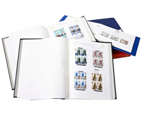 A STOCK ALBUM CONTAINING A SELECTION OF BRITISH MINT STAMPS AND FIRST DAY COVERS&nbsp;and a selection of other albums with si