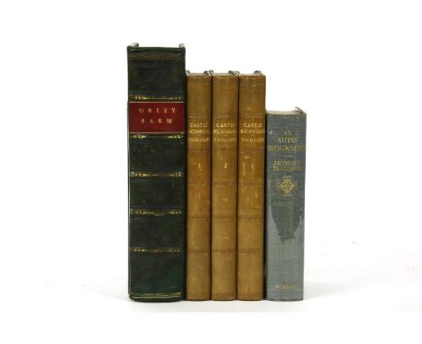 TROLLOPE, Anthony: 1- Castle Richmond; in 3 volumes. Chapman &amp; Hall, 1860, first editions, second issue (as described by 