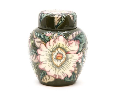 A Moorcroft 'Gustavia Augusta' ginger jar and cover, 1998, 15.5cm high, boxed
