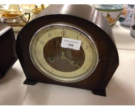 A vintage Smiths wooden mantle clock.