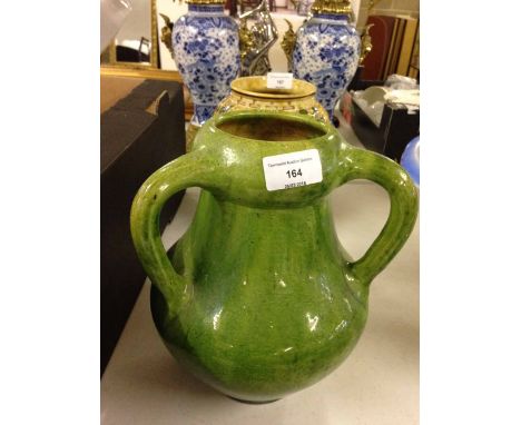 A 3 handled studio pottery vase.