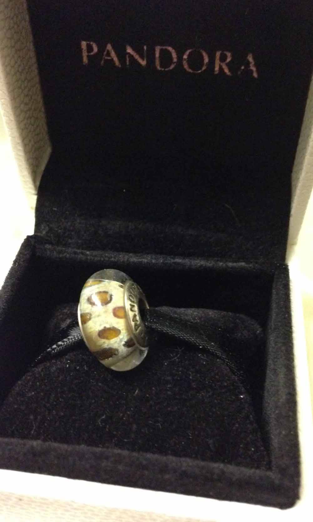 leopard print pandora charm