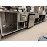 Stainless 10 ft Table One Sink and Overhead Shelves