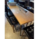 Bar Height Wood Table 10 ft