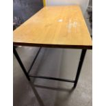 Butcher Block Top Table