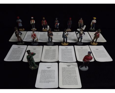 15 x Soldiers of the Queen - Painted Pewter Figures. Bengal Lancers - Fane Horse, West Indian Regiment, 15th Bengal Infantry,