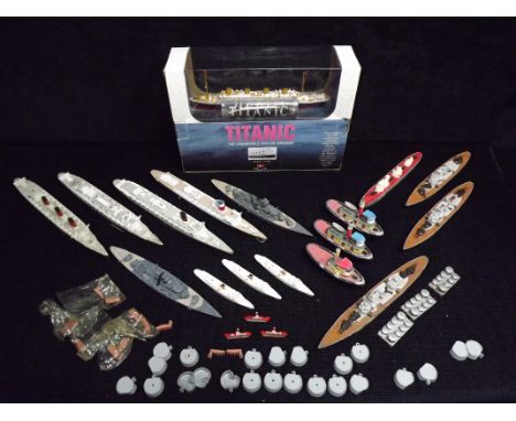 Hornby Triang Matchbox Maritime / Millitary, Passenger Vessels and Dock Gates / Breakwater Accessories - Some for restoration