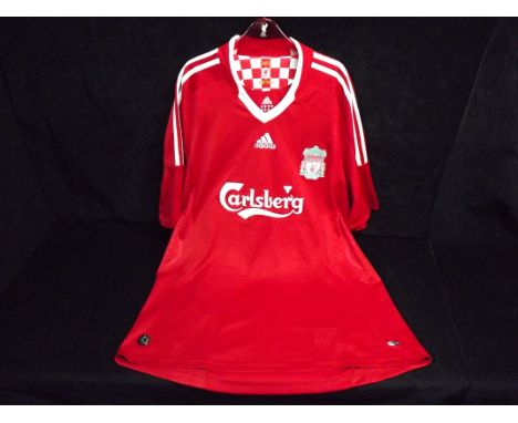Liverpool Football Club Home Shirt. Adidas / Carlsberg. 2008-2009 Season(This is Anfield). XL - Extra Large size. Excellent c