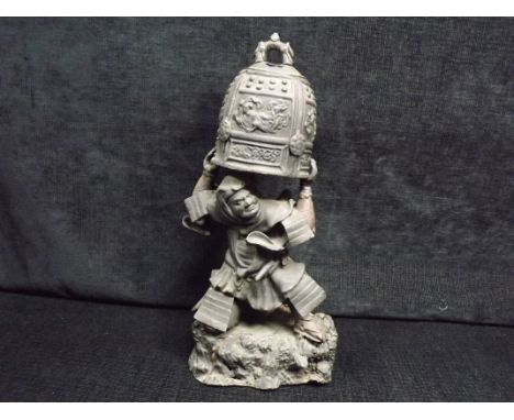 Japanese - Anchin and the Monk's DoJoJi&nbsp;Temple Bonshō Bell. Legend of Kiyohime. Heavy Cast Metal Incense Burner. Metal f